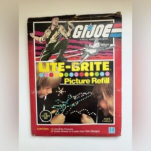 VTG 1984 GI Joe Lite Brite Picture Refill Pack | USED | 11 Pictures (1 Missing)
